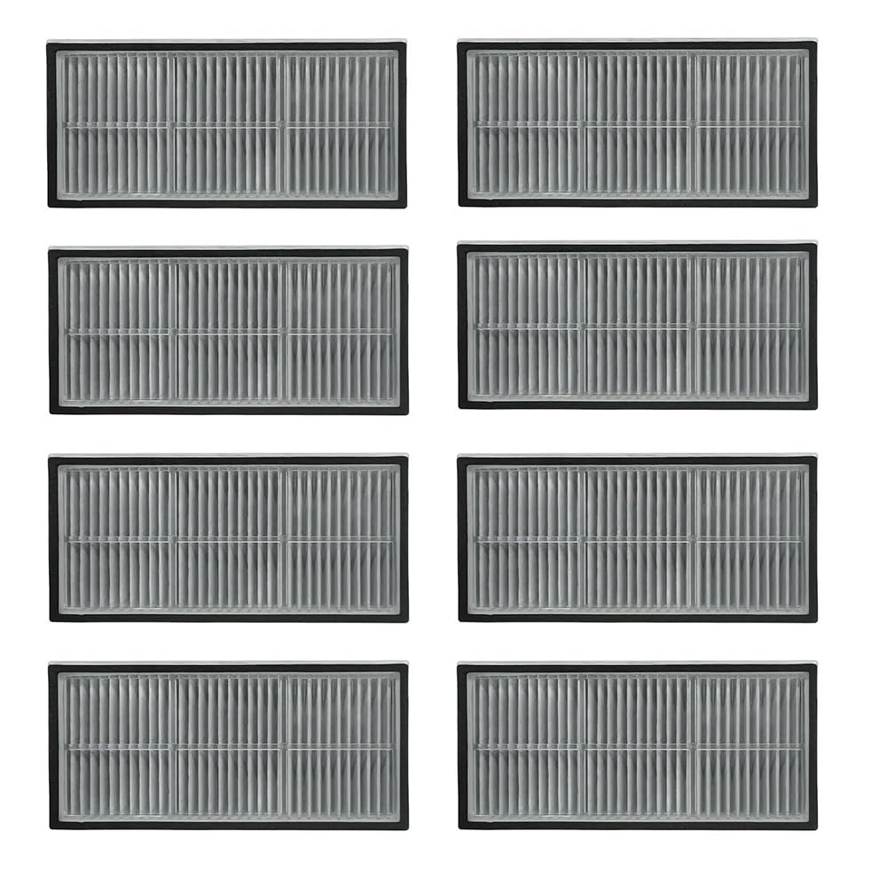 8 PCS HEPA Filter for Dreame X40 Ultra / X30 Ultra / X30 Pro Plus/ X30 Pro, L30 Pro Ultra, L10s pro Ultra Robot Vacuum Cleaner Replacement Parts