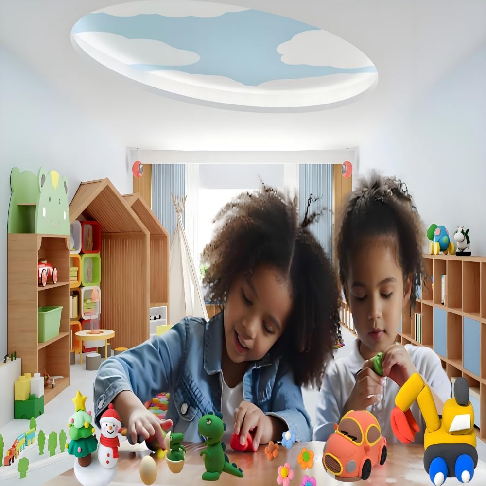 Kleiset voor kinderen, 48 kleuren, luchtdrogende schuimklei, veilig