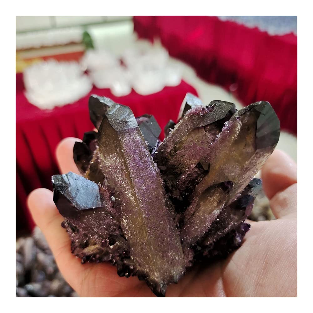 BUSOTH Natural Crystal Rough Natural Crystal ClusterRaw Quartz ReikiStones Crystal Point Specimen Home Decoration Ra Crystals