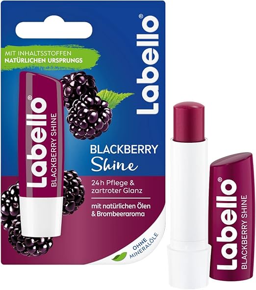 Labello Blackberry Shine - Bálsamo labial (4,8 g) : Amazon.es: Belleza