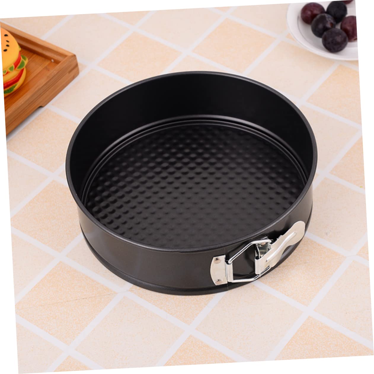 6pièce Moules à Gâteaux Ronds Antiadhésifs avec Fond Alvéolé pour Cuisson Facile et Nettoyage Simple Compatible Lave-vaisselle et Congélateur