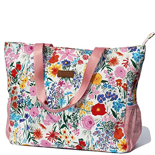 ESVAN - Grande borsa da spiaggia resistente all'acqua, leggera, 50,8 cm, da donna, oversize, borsa tote per palestra, spiaggia, viaggi, piscina, yoga, da infermiera, A6., X-Large, Moda