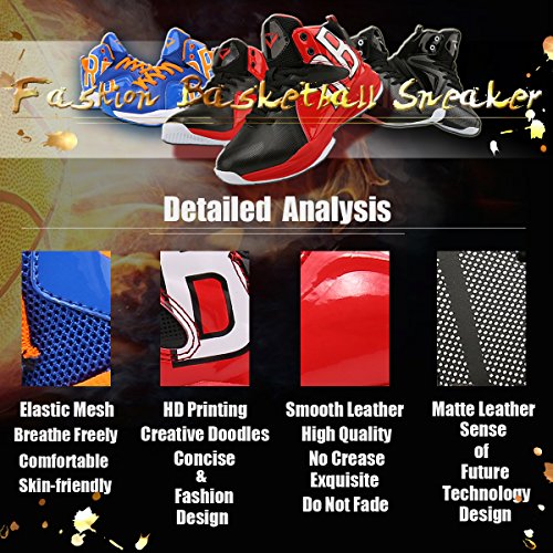 image for WETIKE Basketball Shoes Kids High-Top Fashion Sneaker Athletic Sneaker