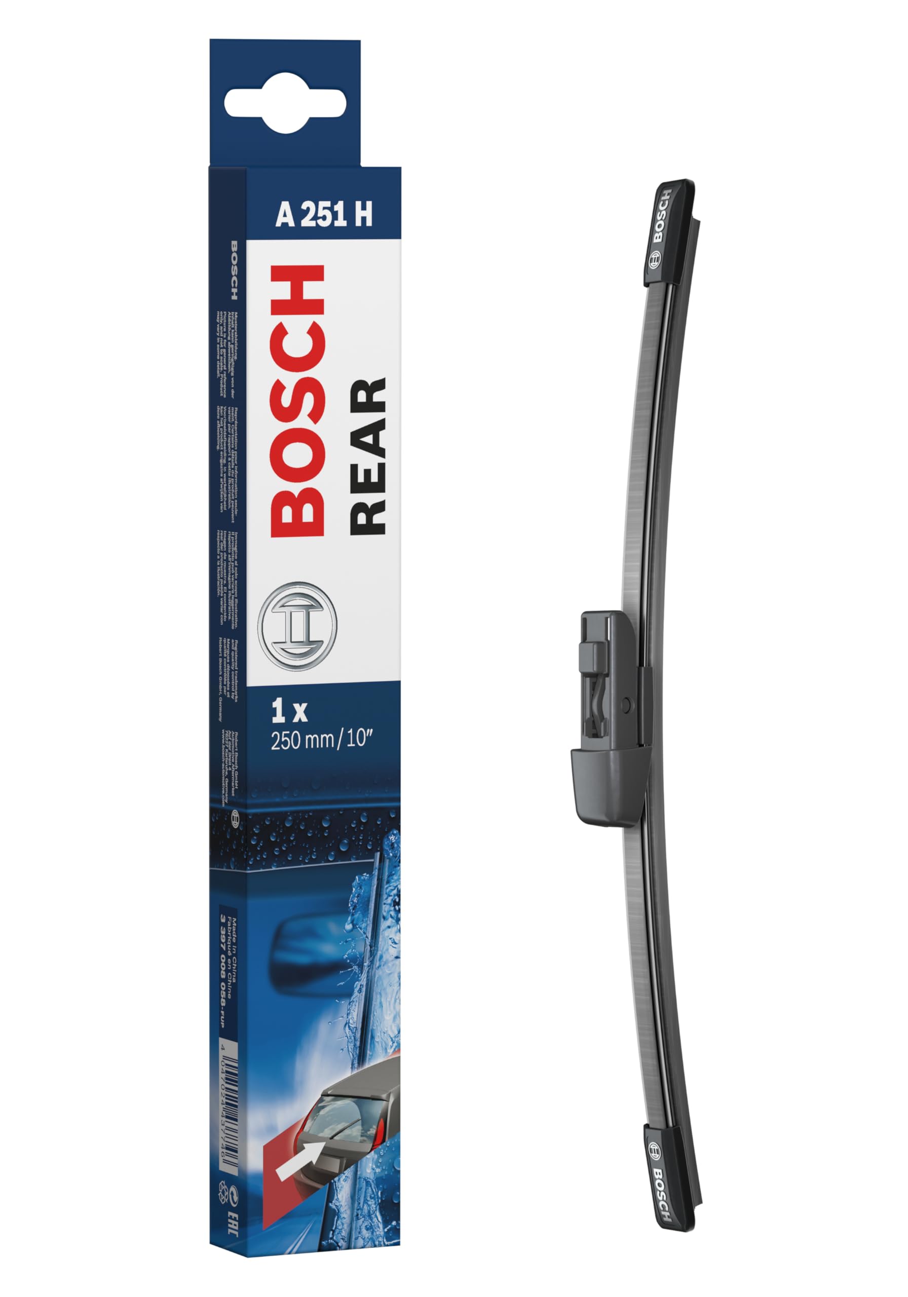 Bosch Wiper Blade Rear A251H, Length: 250mm – Rear Wiper Blade