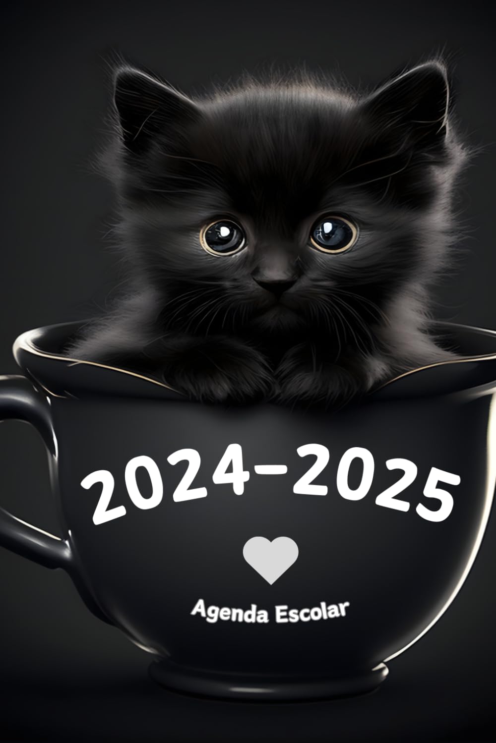 Agenda Escolar 2024-2025 Niña - Cubierta de Gato: Planificador Semanal Agosto 2024 a Julio 2025, una semana en 2 páginas | Para Niños, Niñas, Primaria, Secundaria, Estudiantes y Universitarios