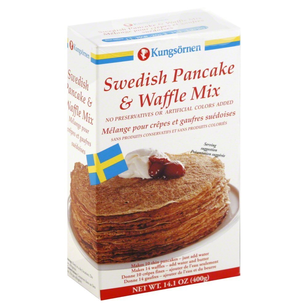 Kungsornen Swedish Pancake & Waffle Mix 14.1 oz. (Pack of 2)