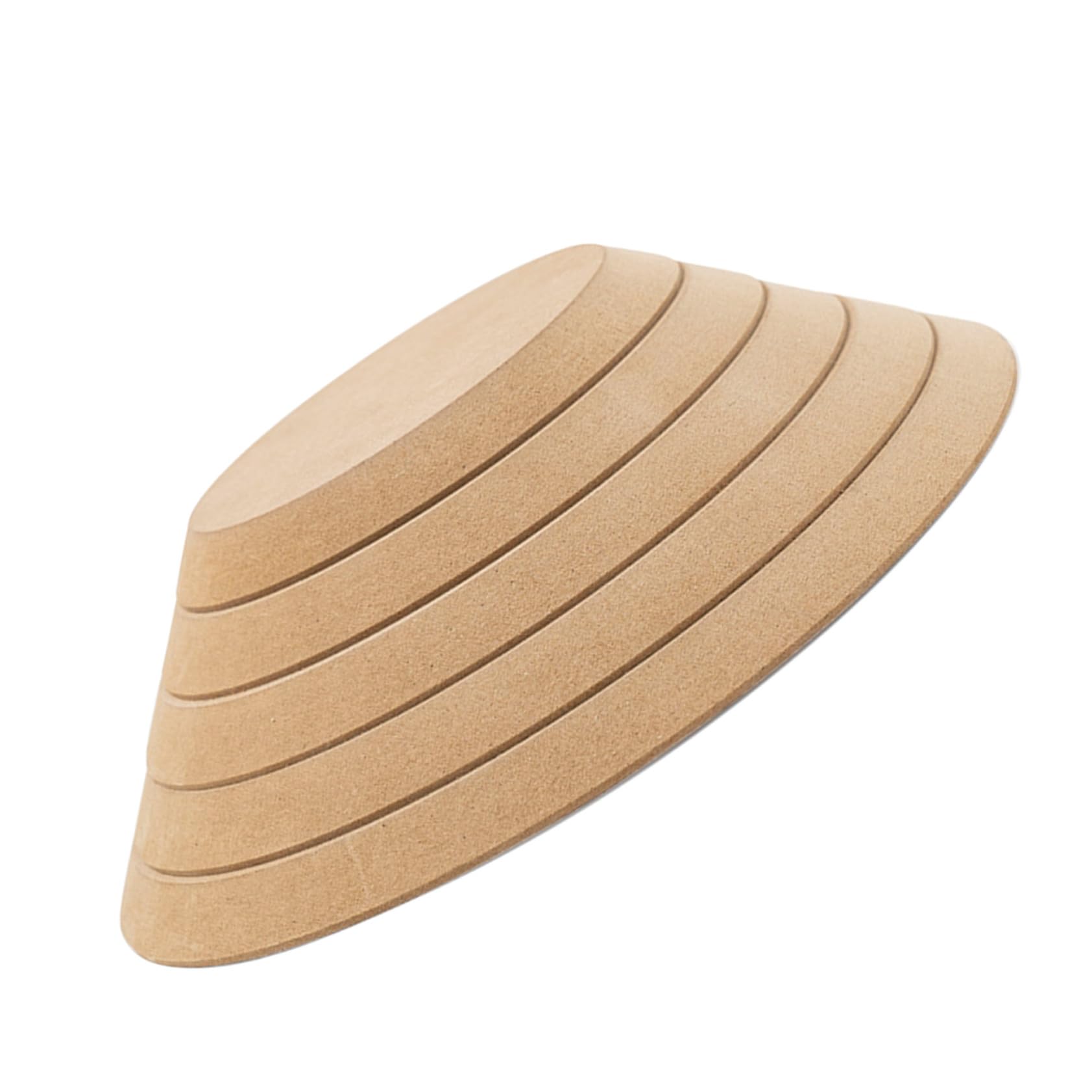 Moules à Poterie Ronds en Bois 5 Pièces pour Modelage Argile Empilables Démoulage Facilité Loisirs Créatifs Céramique Artistique Artisanat