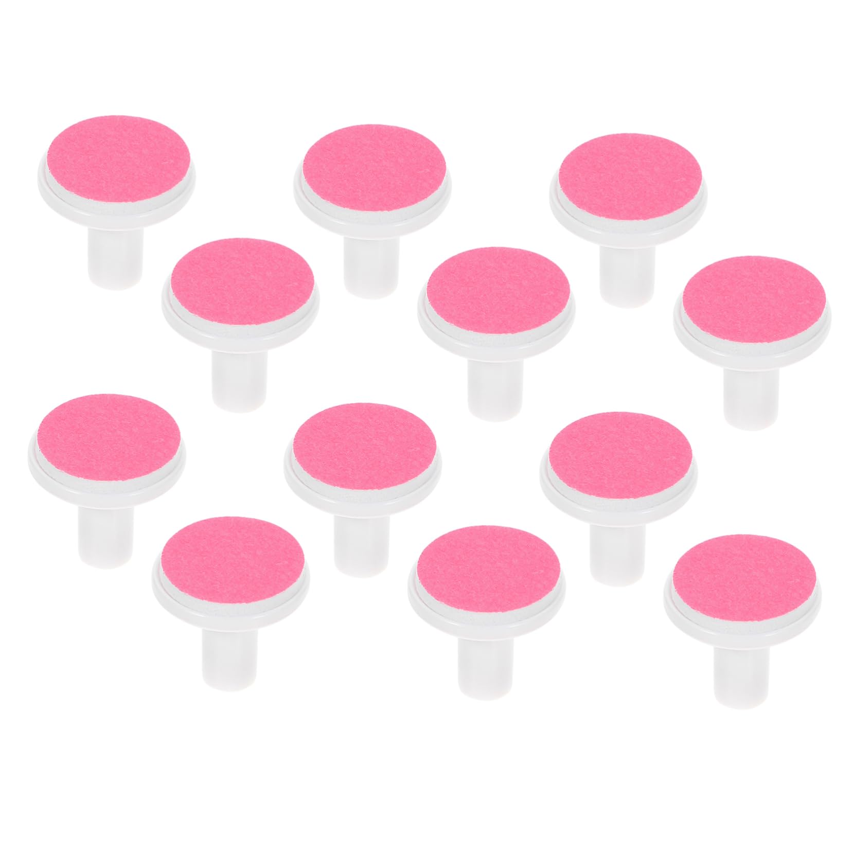 Almohadillas de Repuesto para Lima de Uñas de Ñiño 12piezas Rojo | Abrasivo Papel y Plástico, para Uñas de Manos y Pies, Uso Seguro, Diseño Práctico
