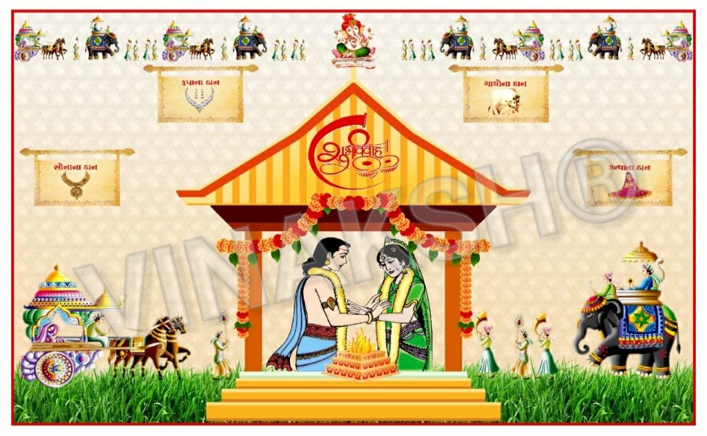 vinaksh Cotton Ganpati Darshan Mangal Phera Wedding Holy Shawl-picture-44
