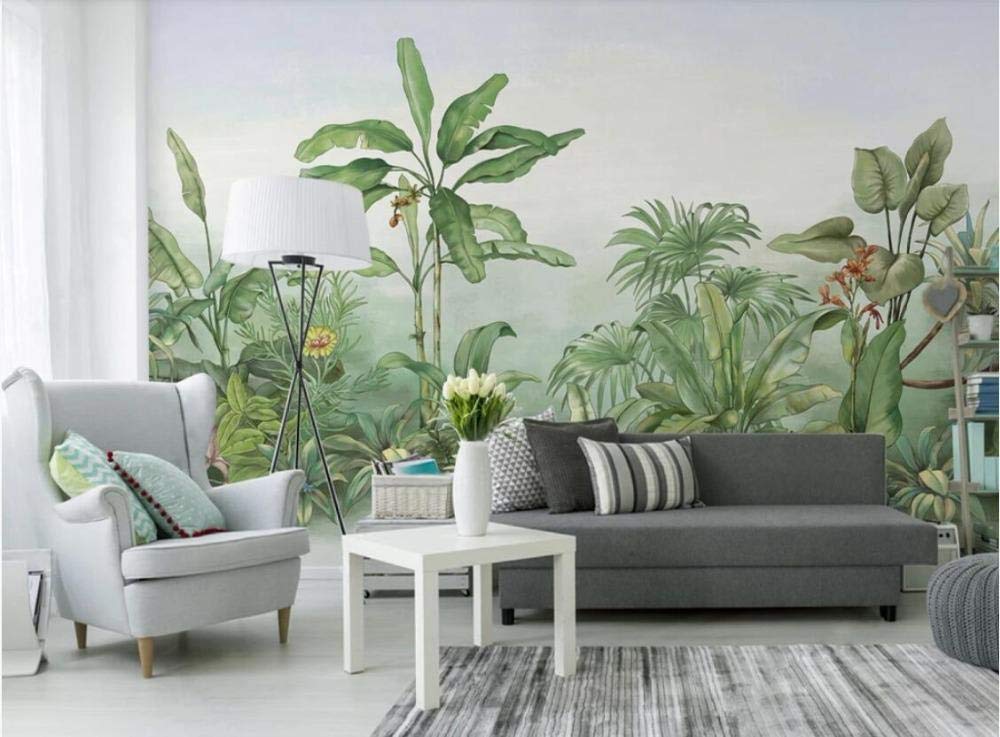 Papier peint personnalisé bananier 3D 400x280 cm pour mur de TV