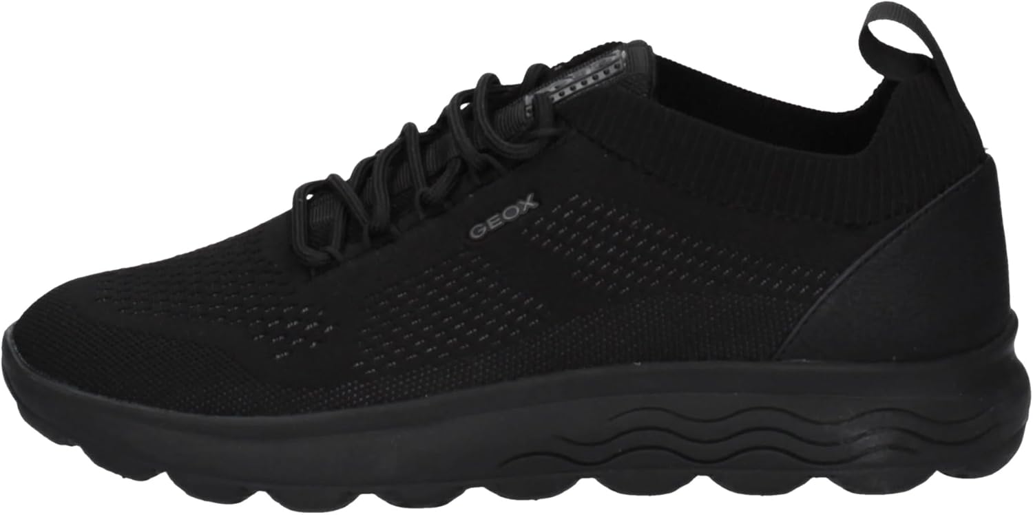 Geox Men's U SPHERICA A Sneakers, Black, 11.5