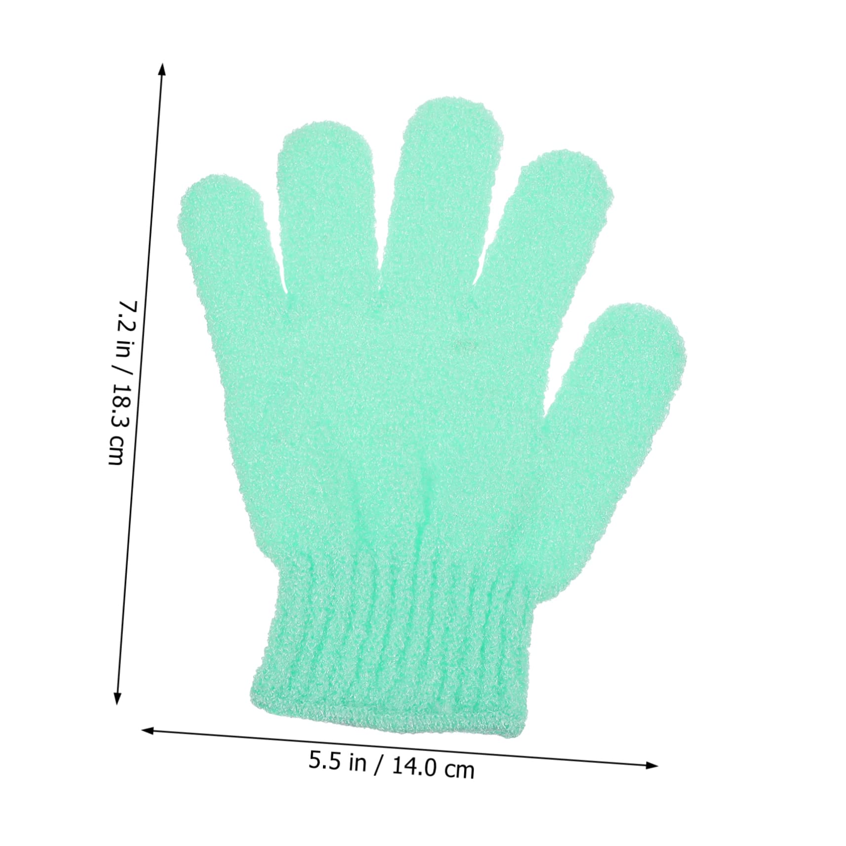 minkissy 32 guantes de baño de cinco dedos, guantes de baño, de masaje, depurador de para accesorios de limpieza corporal, exfoliantes corporales, toallas de, toalla de