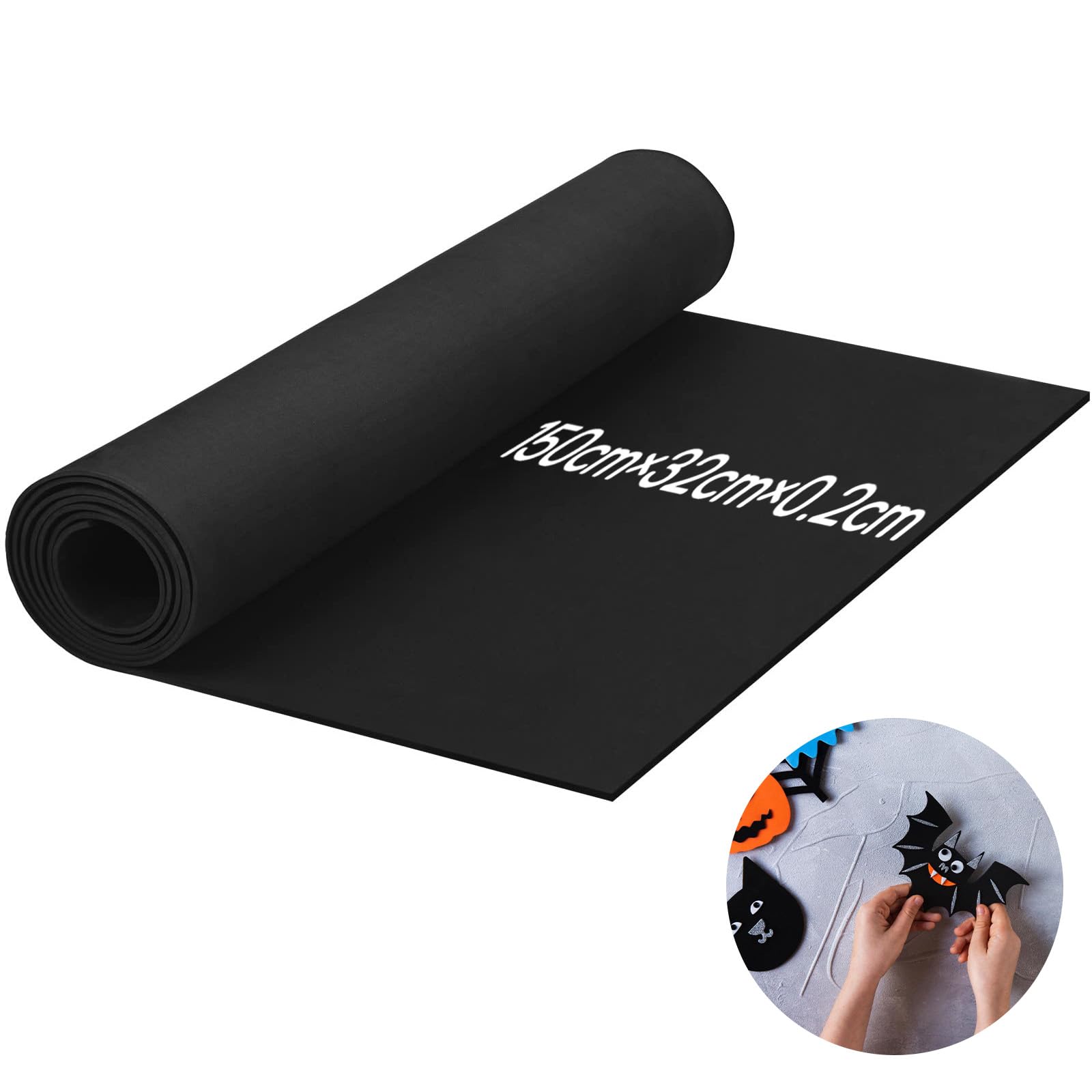 Gomma EVA BIBODU 5mm - Confezione Da 5 Fogli A4 (21x30 Cm) | Nero, Densità 80 Kg/m³ Per Artigianato E Cosplay - Foto 6