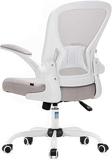 Sillas Computer Chair Home Student Writing Study Chair Stool Ergonomic Swivel Chair Office Chair with Rotatable Armrest Sillas de Oficina (Color : Gray, Size : 62 * 62 * 108cm)