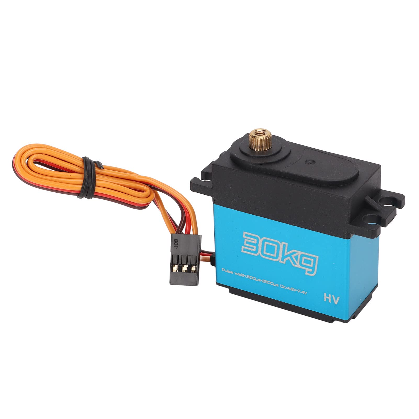 4 Stück 30 kg RC-Metallgetriebe-Digitalservo, wasserdichter Servomotor mit hohem Drehmoment und 25-T-Metallarm, kernloser Motor für 1/10 ferngesteuertes Autoflugzeug,