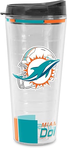 Miniatura 357 de Rico Industries NFL - Vaso clásico de fútbol americano de doble pared, 16 oz o 20 onzas, tapa W