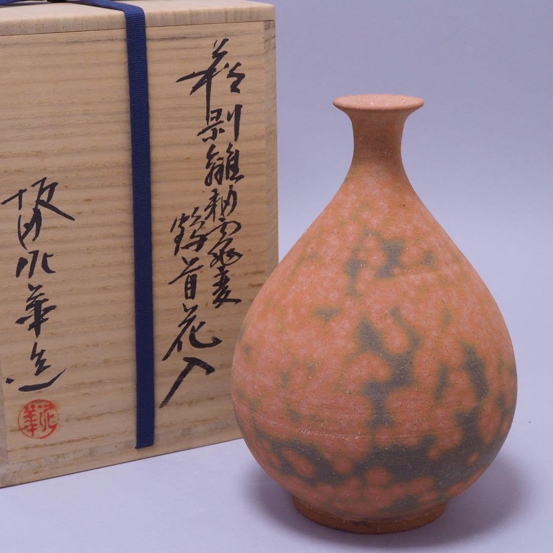 萩焼井戸形茶碗 坂田慶造（十五代 坂田泥華) 共箱