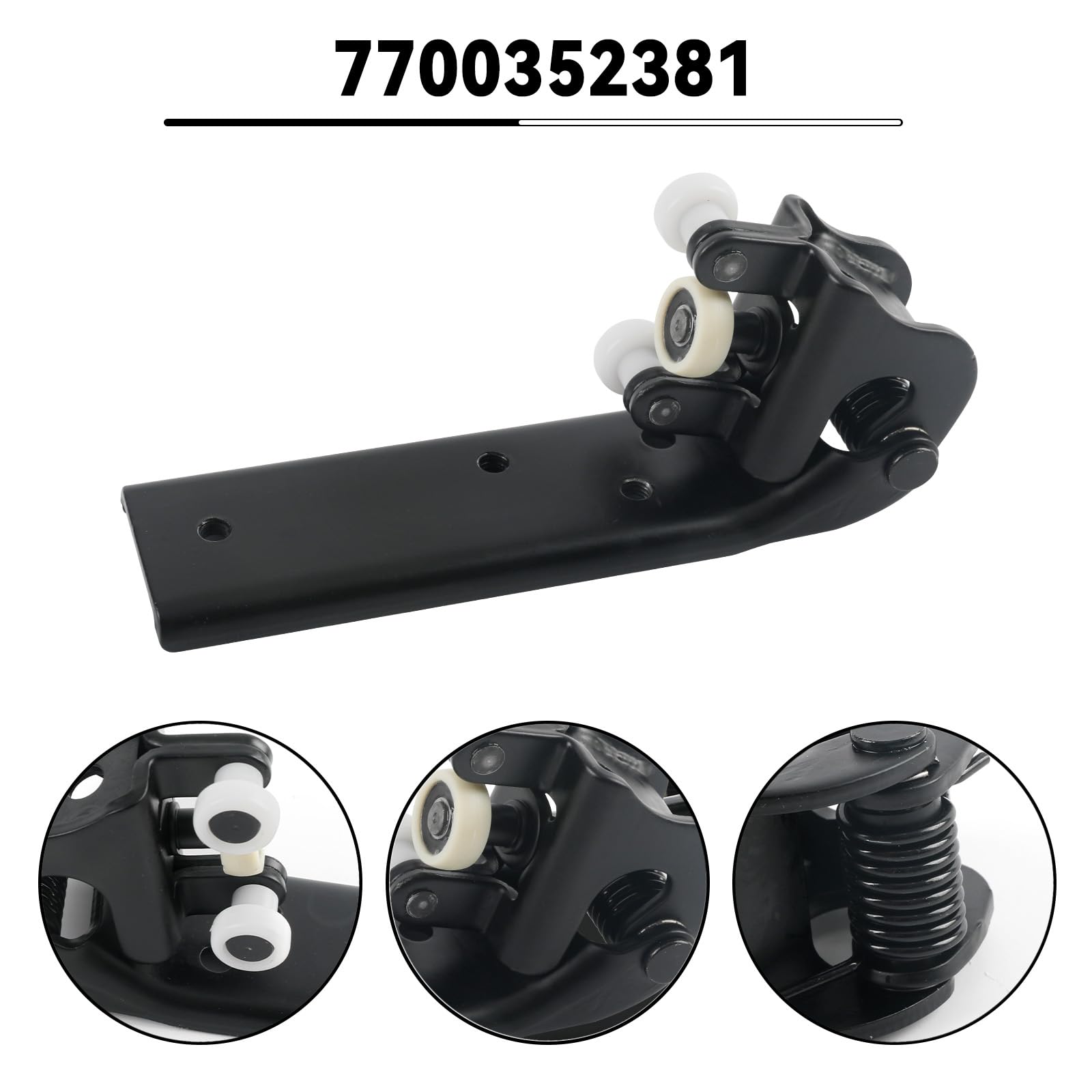 Rodillos de Puerta Lateral Derecha repuesto para Renault Master/Nissan Interstar 1997-2010, Juego de Ruedas Puerta Lateral compatible con Opel Movano 1997-2010-Guía de Rodillos para Puerta Cor