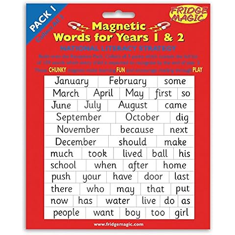 National Literacy Strategy Magnetic Words for Years 1&2 PACK 1 Key Stage 1 Cover