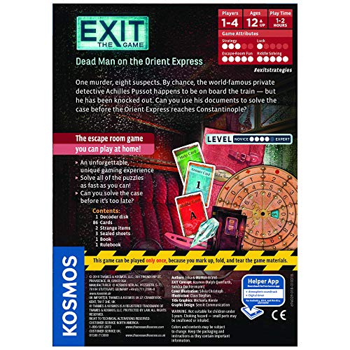 Dead Man on The Orient Express Juego de Mesa Escape Room miniatura 2