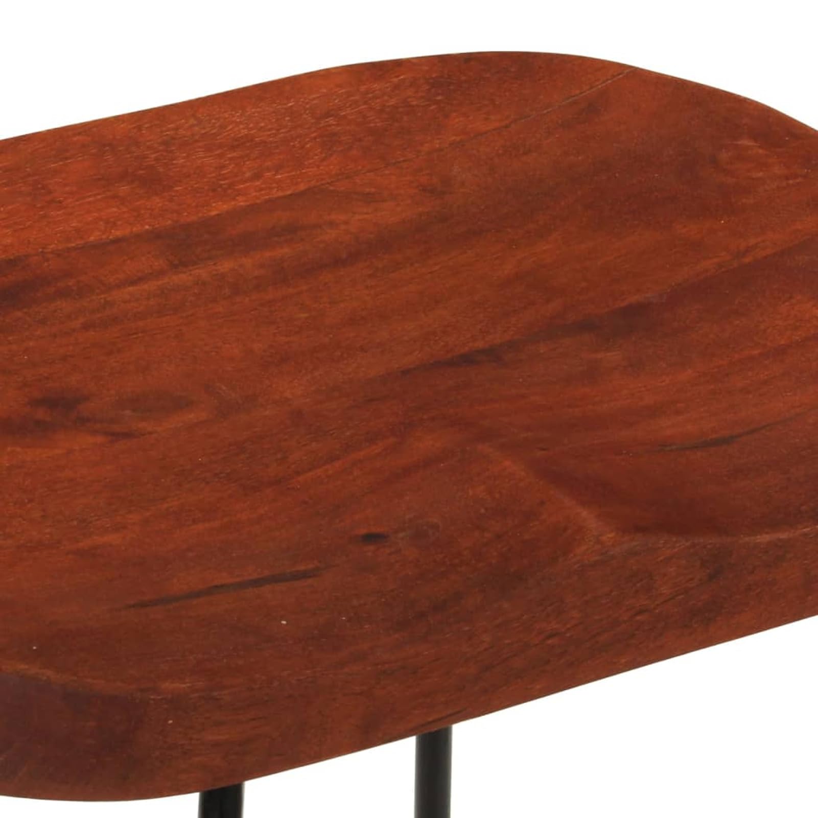 Homgoday Taburetes de bar Gavin 2 unidades 50 x 40 x 78 cm madera maciza de mango, silla de oficina, silla de oficina, silla de escritorio para salón dormitorio