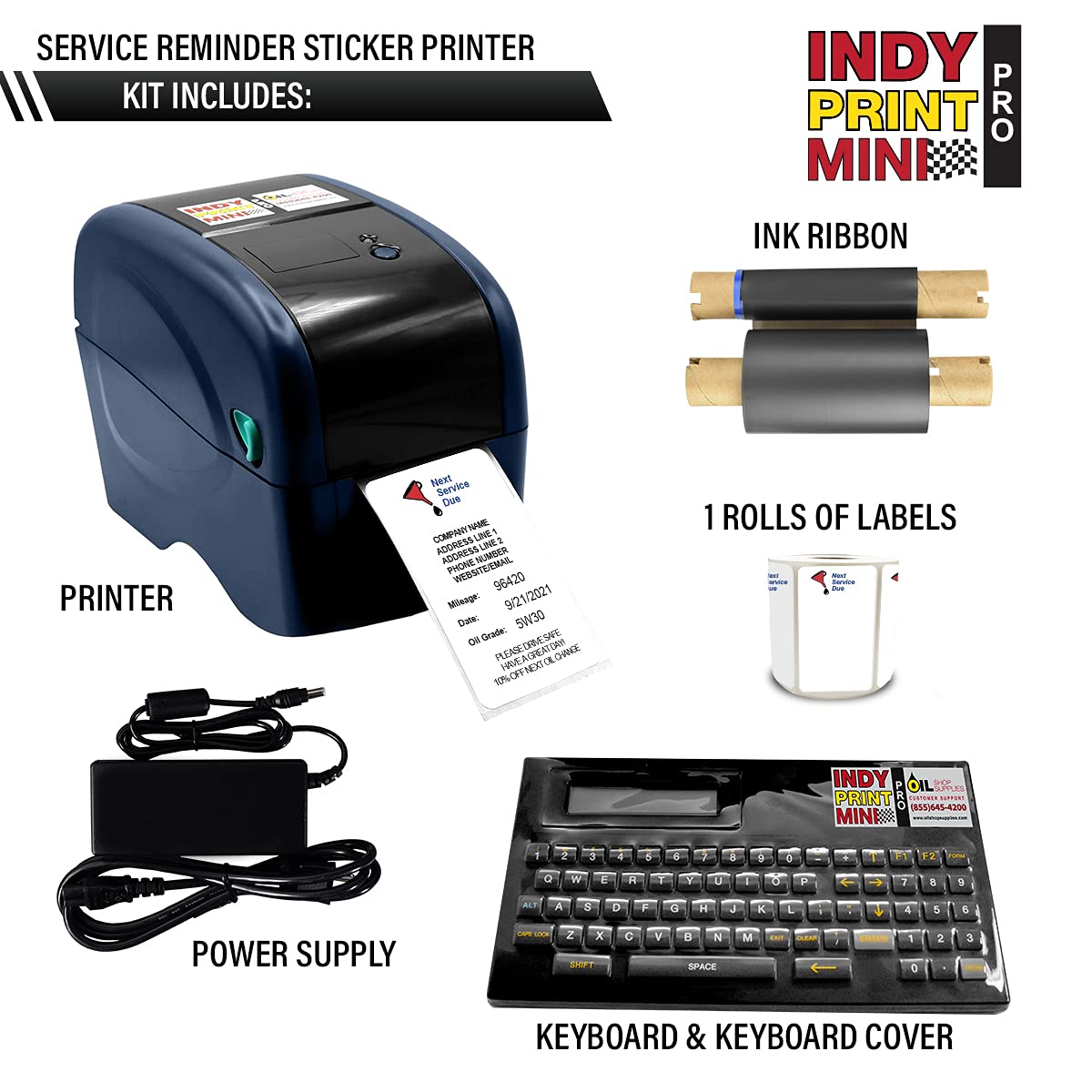 ５枚セット Print - Starter Indy 0 Kit Mini Pro PRO INDY Oil 1 Stickers