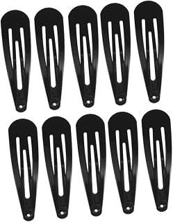 100Piezas Horquillas De Metal Para Clips De Simple Color Negro Accesorios Para Niñas y Adolescentes Perfectos Para Peinados Infantiles