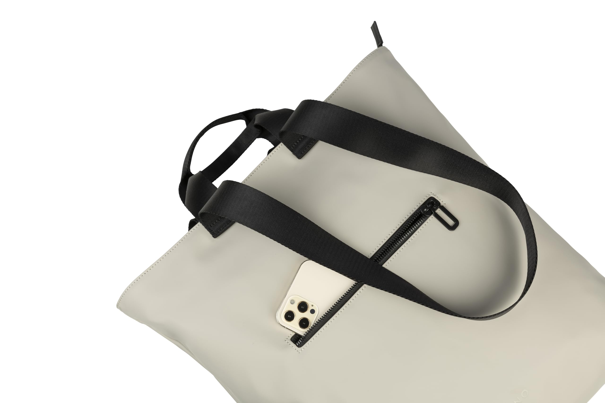 Tucano, Gommo Shopper, Borsa per MacBook e Laptop 14" in Materiale Gommato, Borsa Computer con Tasca Imbottita e Tasca Accessori, Shopper Bag con Tracolle in Nastro