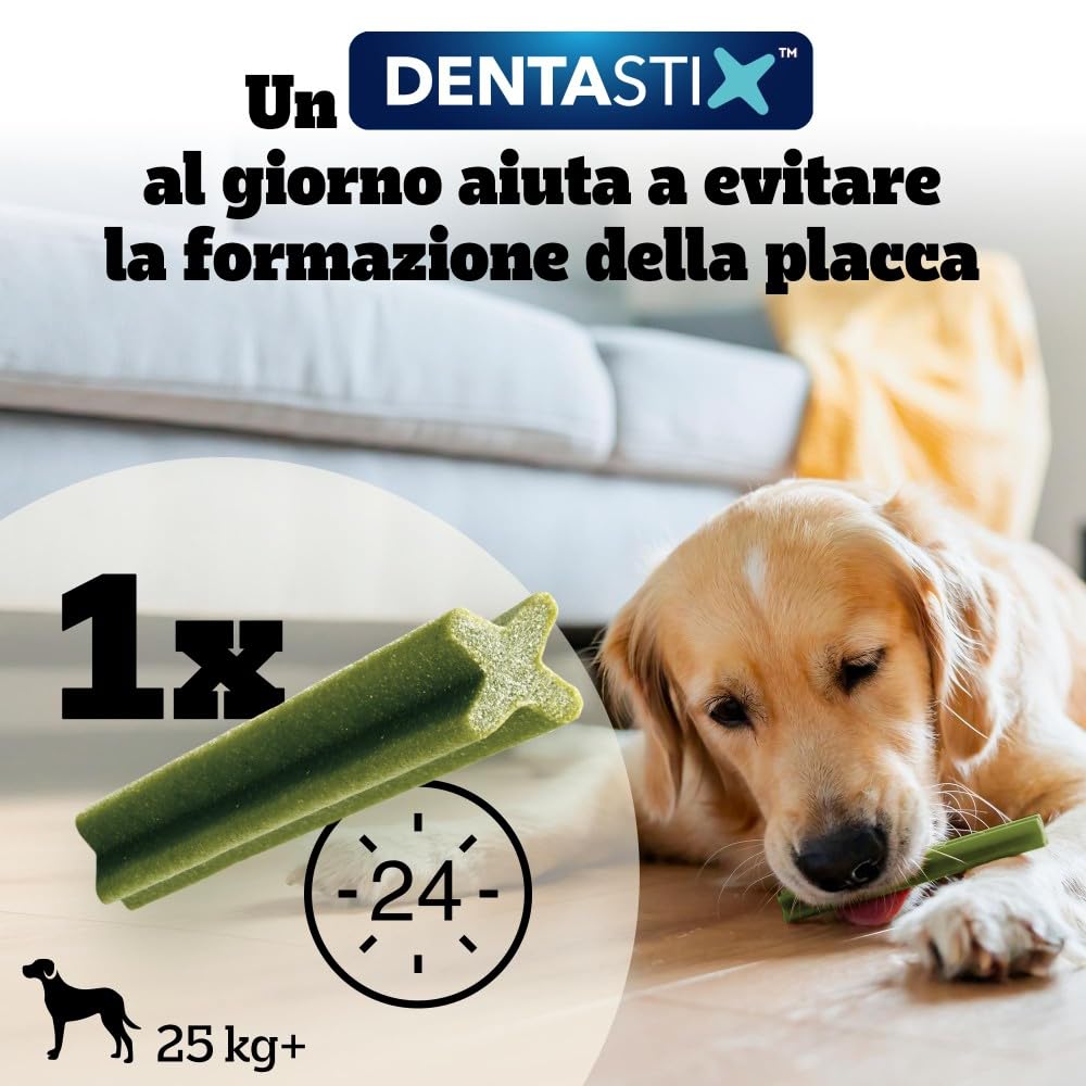 Pedigree Dentastix Fresh 56 Snack per la Igiene Orale (Cane Grande 25 kg+) 154 g 4 Bastoncini - 14 Pacchetti (56 Bastoncini in totale)