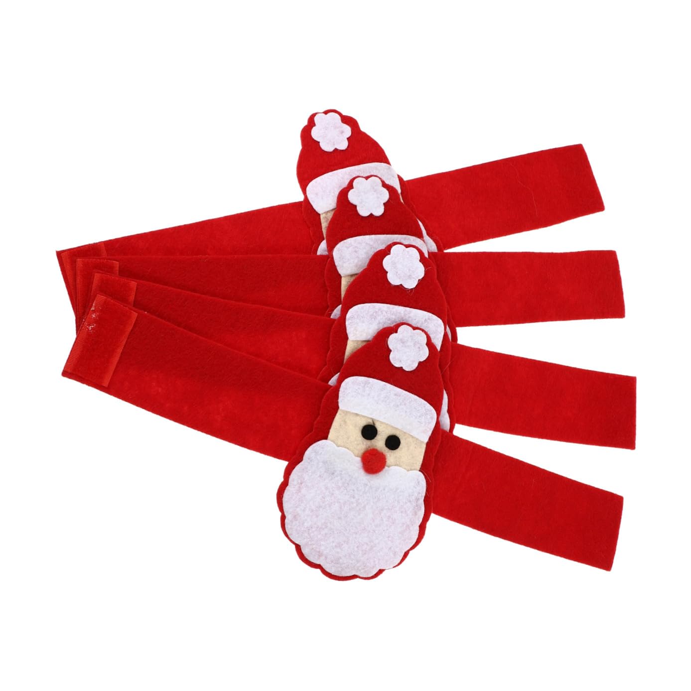 MAGICLULU 6 Sätze 6 Sets Weihnachtsserviettenschnallen Dekorationen Weihnachtsserviettenringe Serviettenringe Für Stoffservietten Filzserviettenringe Weihnachtsserviettenhalter 4 Stück * 6
