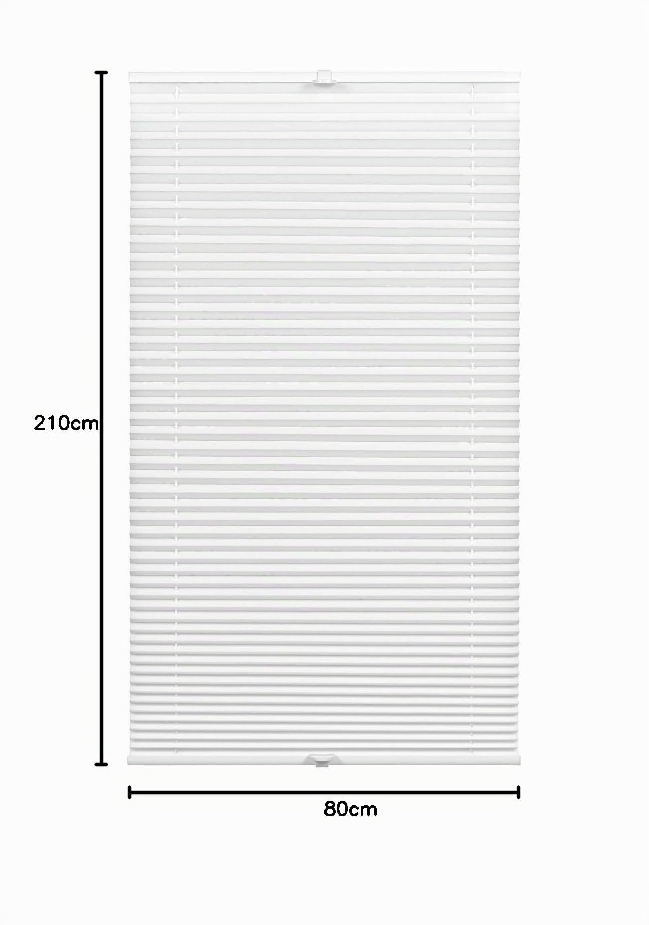GARDINIA Estor Plisado Concept luz de día, Opaco, Plegable, luz Transparente, Ajustable, fácil de acortar, Blanco, 80 x 210 cm