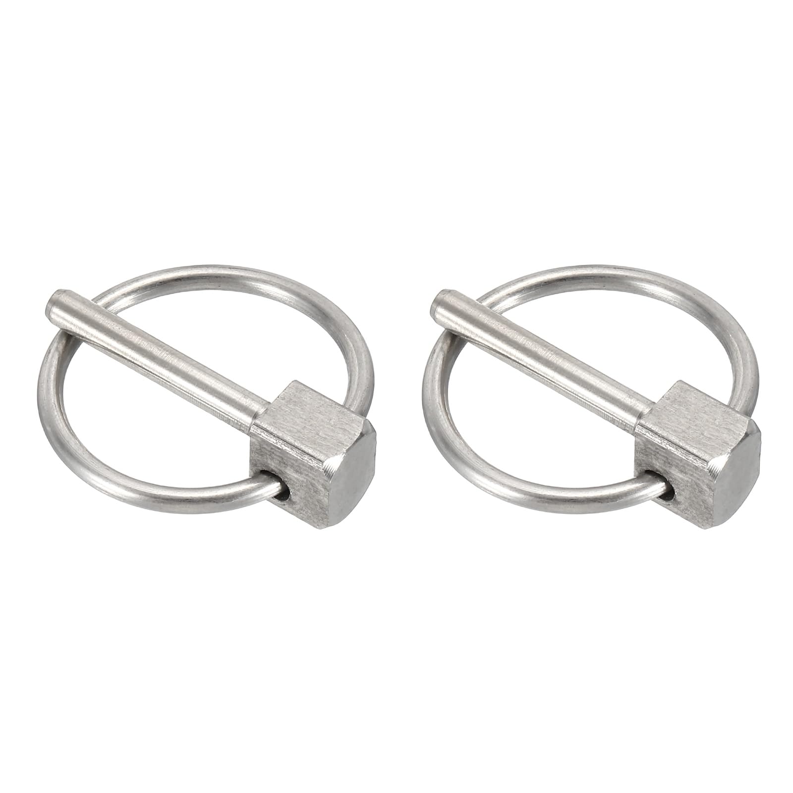 sourcing map 2Pcs Lynch Pin with Ring 3mm x 20mm,Heavy Duty Linch Pins