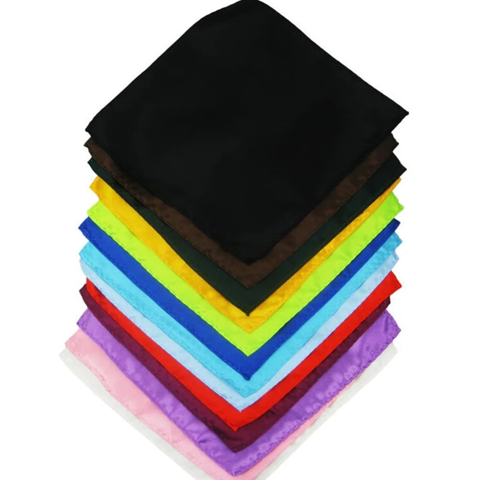 stofftaschentücher herren Gemischtes 26-teiliges Herrentaschentuch | Einfarbiges Hankies Hanky ​​Business Pocket Square Brusttuch