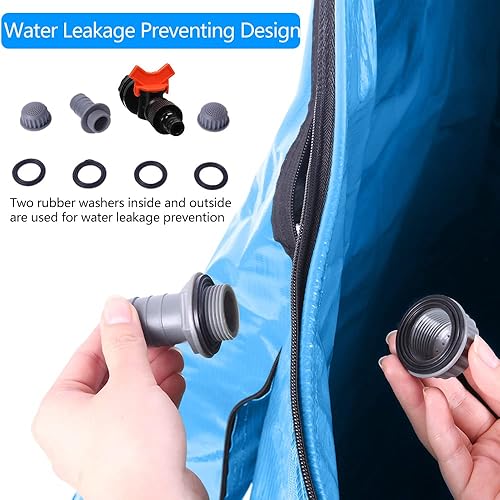 Miniatura 4 de Barril de lluvia plegable, tanque de agua portátil de barril de lluvia, sistema de recolección de agua de lluvia, contenedor de almacenamiento de