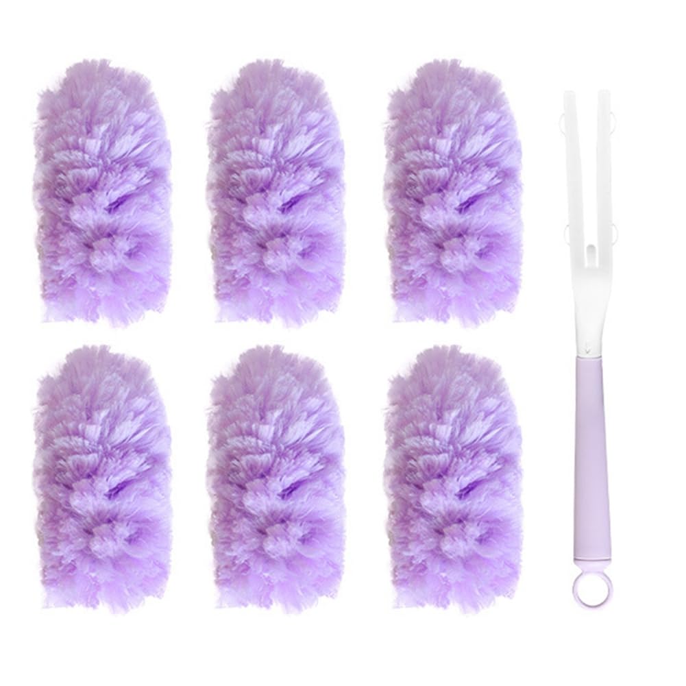 CTRLZS White Peach Scent Electrostatic Duster Electrostatic Adsorption Multi-Function Dust Duster Household Cleaning B