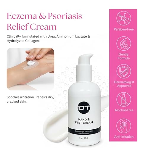 Miniatura 2 de DT Crema de colágeno para manos y pies, hidratación intensiva con urea y colágeno, 4 onzas, sin parabenos