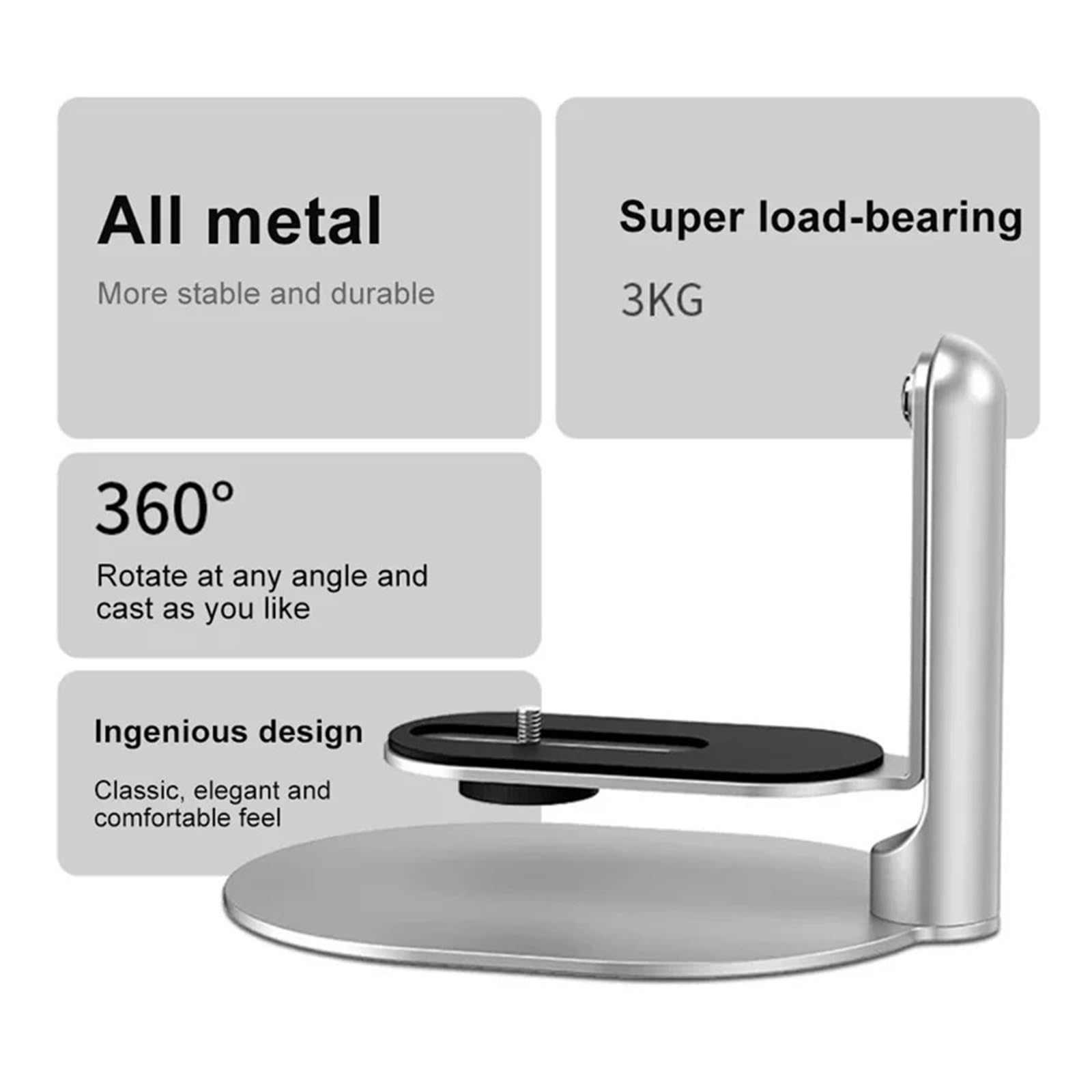 Supporto for proiettore, multiangolo, lega di alluminio, 6 mm