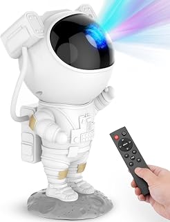 Mooyran Astronaut Star Projector Galaxy Night Light - Nebula Ceiling Lamp with Remote, Timer for Kids Bedroom Decor & Gifts