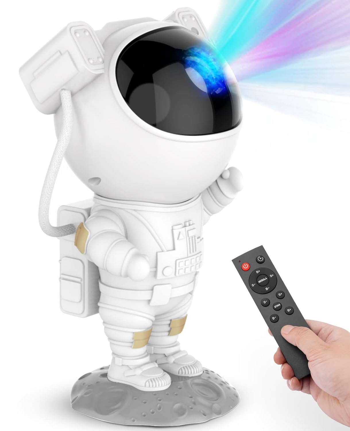 Star Projector Galaxy Night Light - Astronaut Space Projector Starry Nebula Ceiling LED Lamp with Timer and Remote