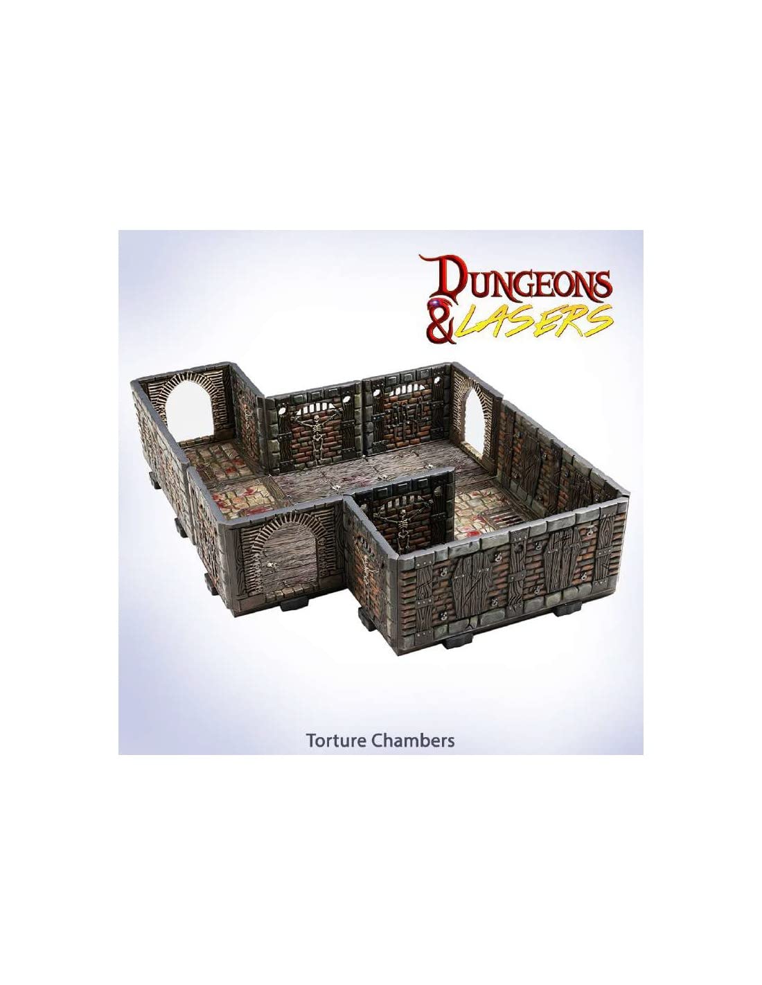 Dungeons & Lasers Expansion Set: Torture Chamber – Unpainted and Unassembled Fully Customizable Scaled Tabletop Terrain by Archon Studios – Teens and Adults Ages 14+