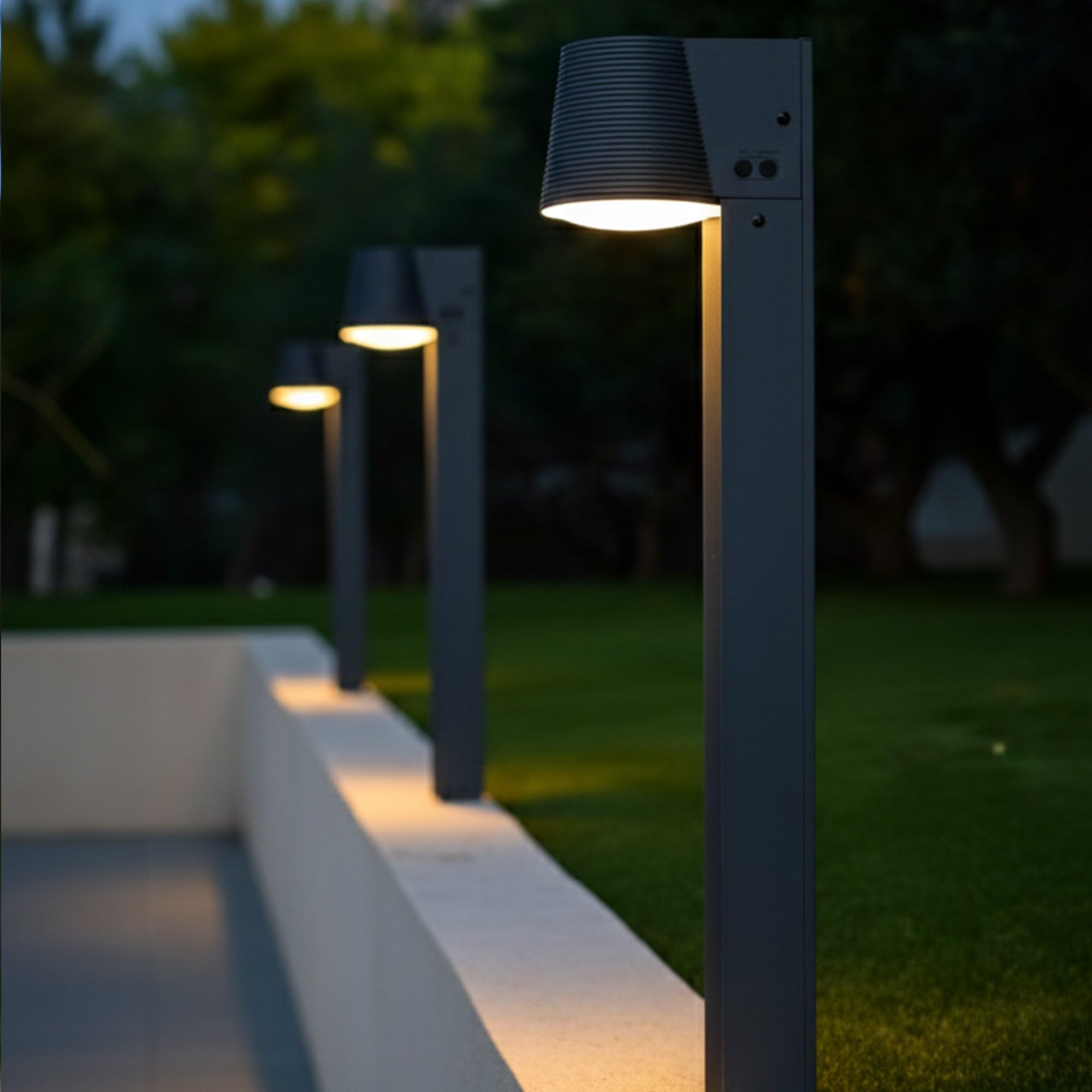 Lumisky Solarleuchte zum Befestigen oder Einpflanzen, LED, Warmweiß/Kaltweiß, Höhe 70 cm