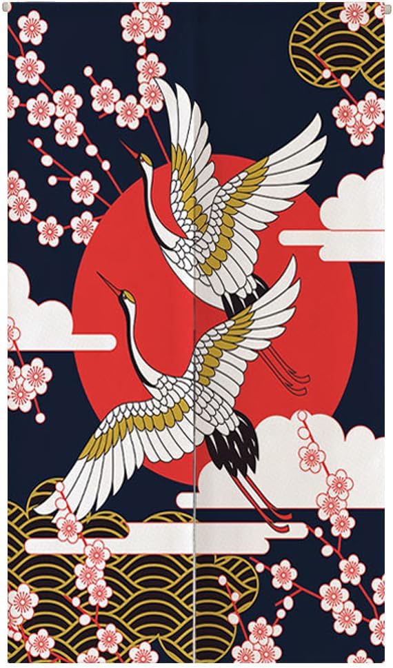 Japanese Doorway Curtain Wide Tapestry, 80 x 130cm for Home Decor
