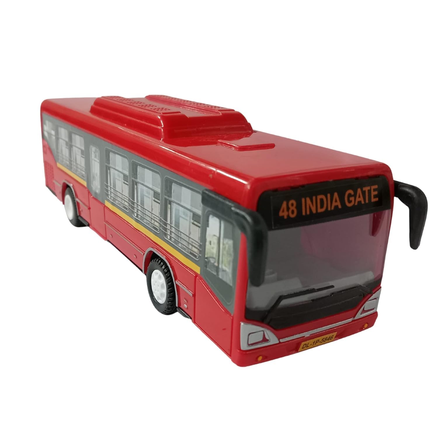 BEST DEALS Low Floor Bus Toy for Kids,Pull Back Action, Looks Like Real Bus, Plastic Die Cast Scale Model,Reaistic Design with 6 Wheels (RED) (B0D1CSSRJQ) Amazon Price History, Amazon Price Tracker