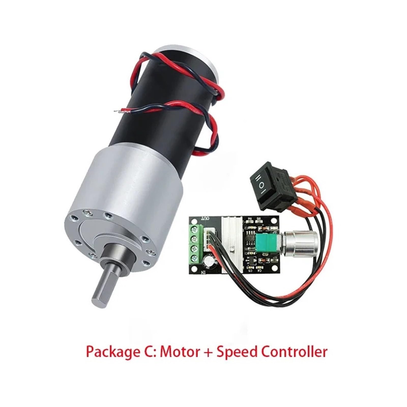 Silnik przekładniowy o dużym momencie obrotowym 12 V 24 V JGB37-31ZY 10 obr./min(Package F,421rpm,DC 24V)
