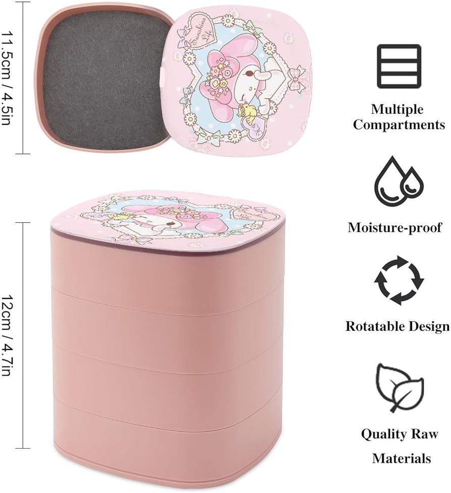 Amazon|マイメロ ジュエリーボックス アクセサリーケース 4段 Amazon|マイメロ ジュエリーボックス アクセサリーケース 4段