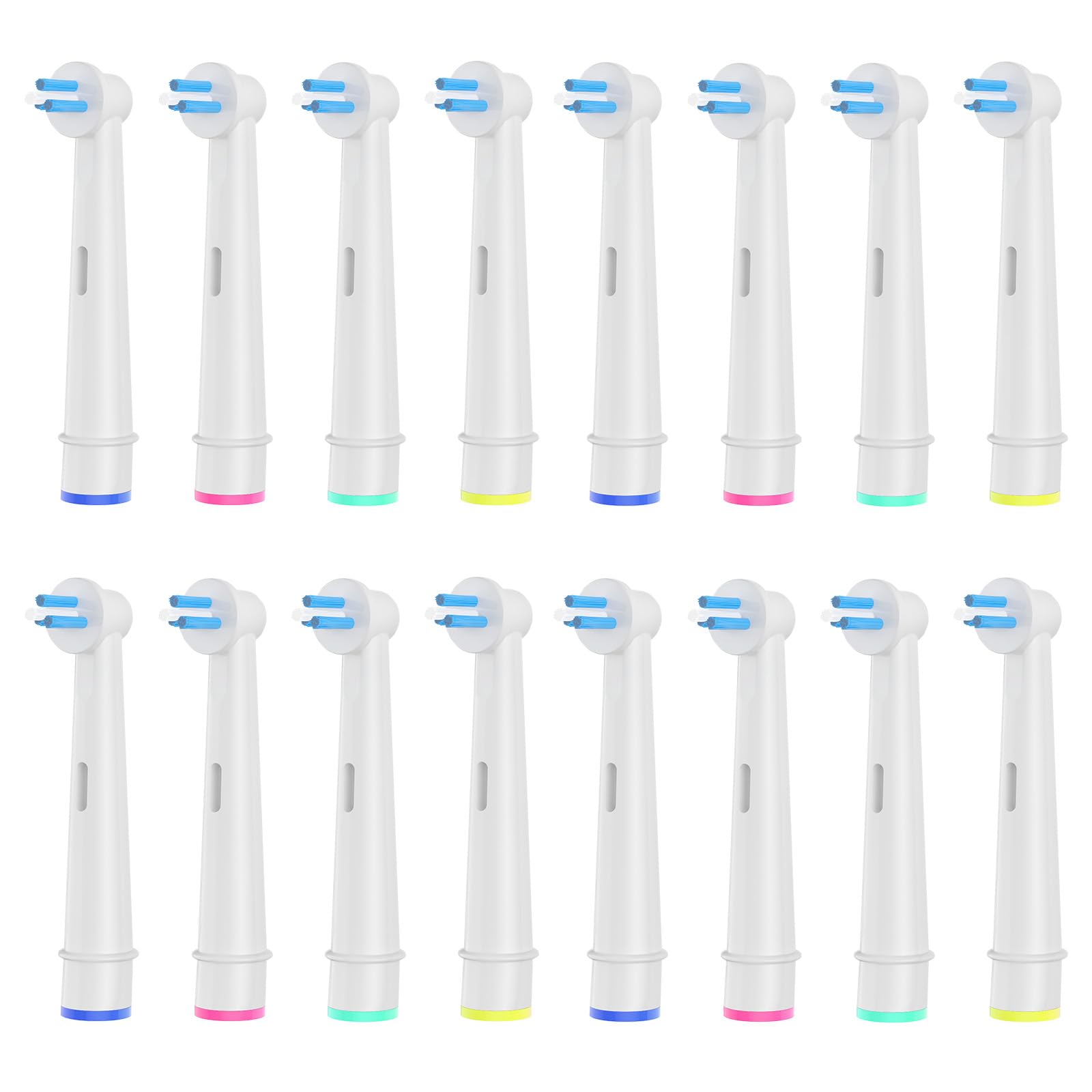 16pcs Interspace Replacement Heads Compatible with Oral B Electric Toothbrushes for Cleaning Crevices Bridges and Implants