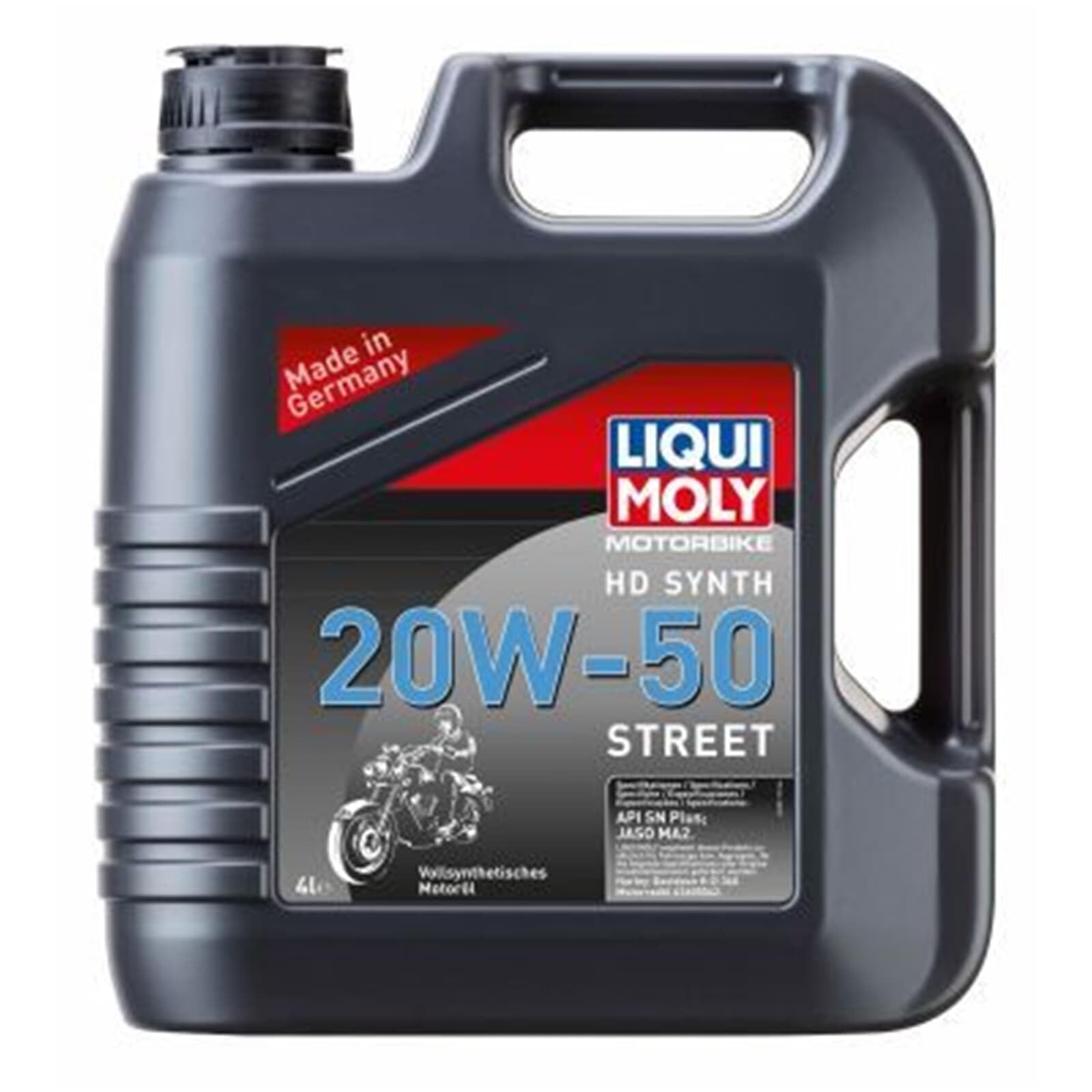 LIQUI MOLY Motorbike HD Synth 20W-50 Street | 4 L | Aceite de 4 tiempos de motocicleta | 3817