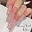 Double Rhythm Translucent Gel Polish Sheer Neutral Natural Light Milky Same Color Same Bottle 15ML Jelly Nail Polish Nail Art DIY at Home (Pink Clear-A1323)