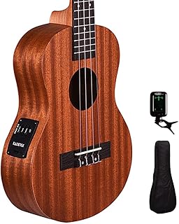 Kadence कॉन्सर्ट साइज़ गिटार 24 इंच (बिल्ट-इन इक्वलाइज़र) बैग और ट्यूनर के साथ