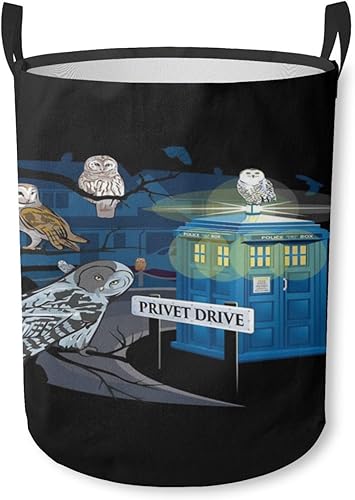 Cesta de lavandería con diseño de búhos con diseño de búhos, cesta de almacenamiento plegable para baño, habitación, decoración del hogar